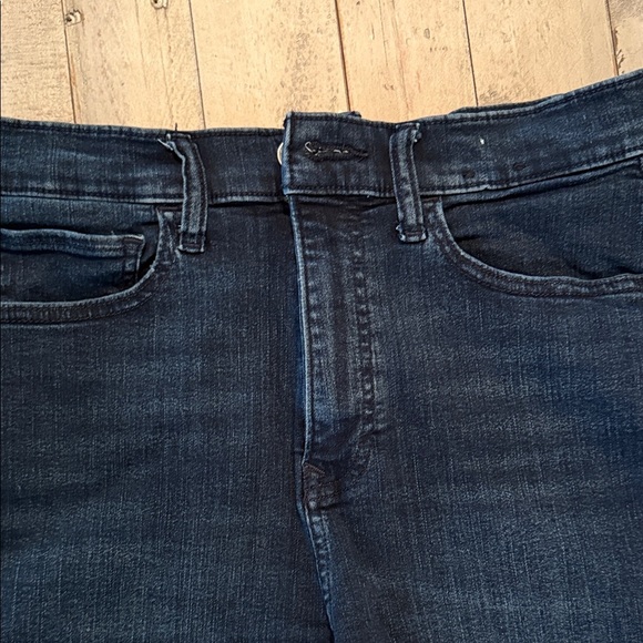 Express‎ Dark Blue Jean Shorts w/ Frayed Hem Sz 10 Coastal Cowboy Beach Vacation - Picture 10 of 10